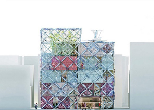 Crystal clear: Louis Vuitton emporium, Seoul South Korea by Manuelle  Gautrand Architecture.