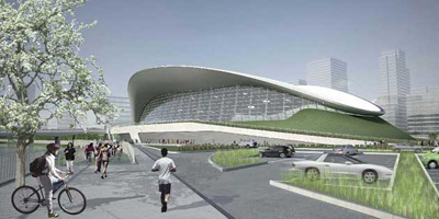 Olimpic Aquatics Centre in London by Zaha Hadid