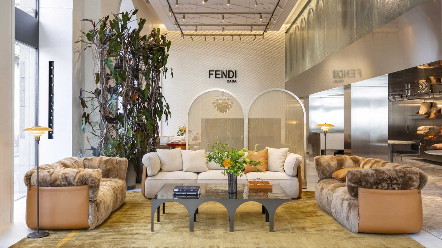 View of the Fendi store in Beverly Hills on August 01, 2020 in Los